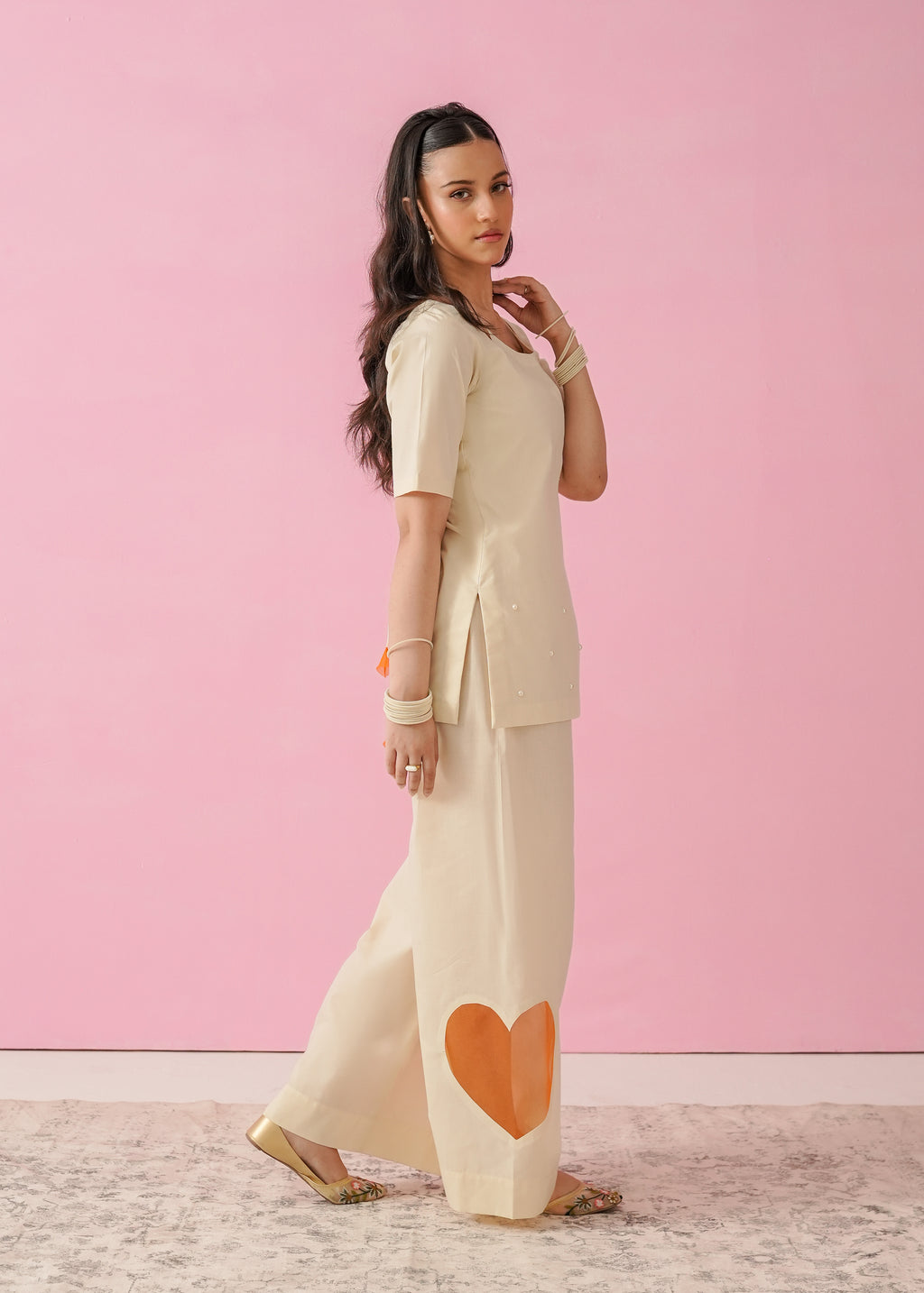 Mila Hearts - Corset Kurti Set