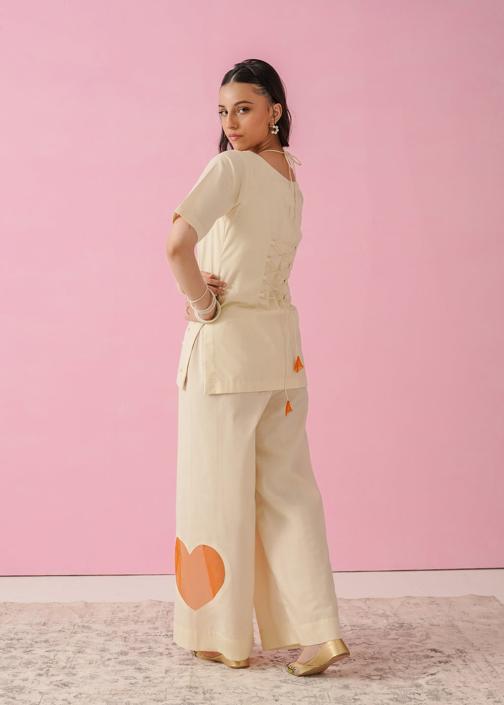 Mila Hearts - Corset Kurti Set