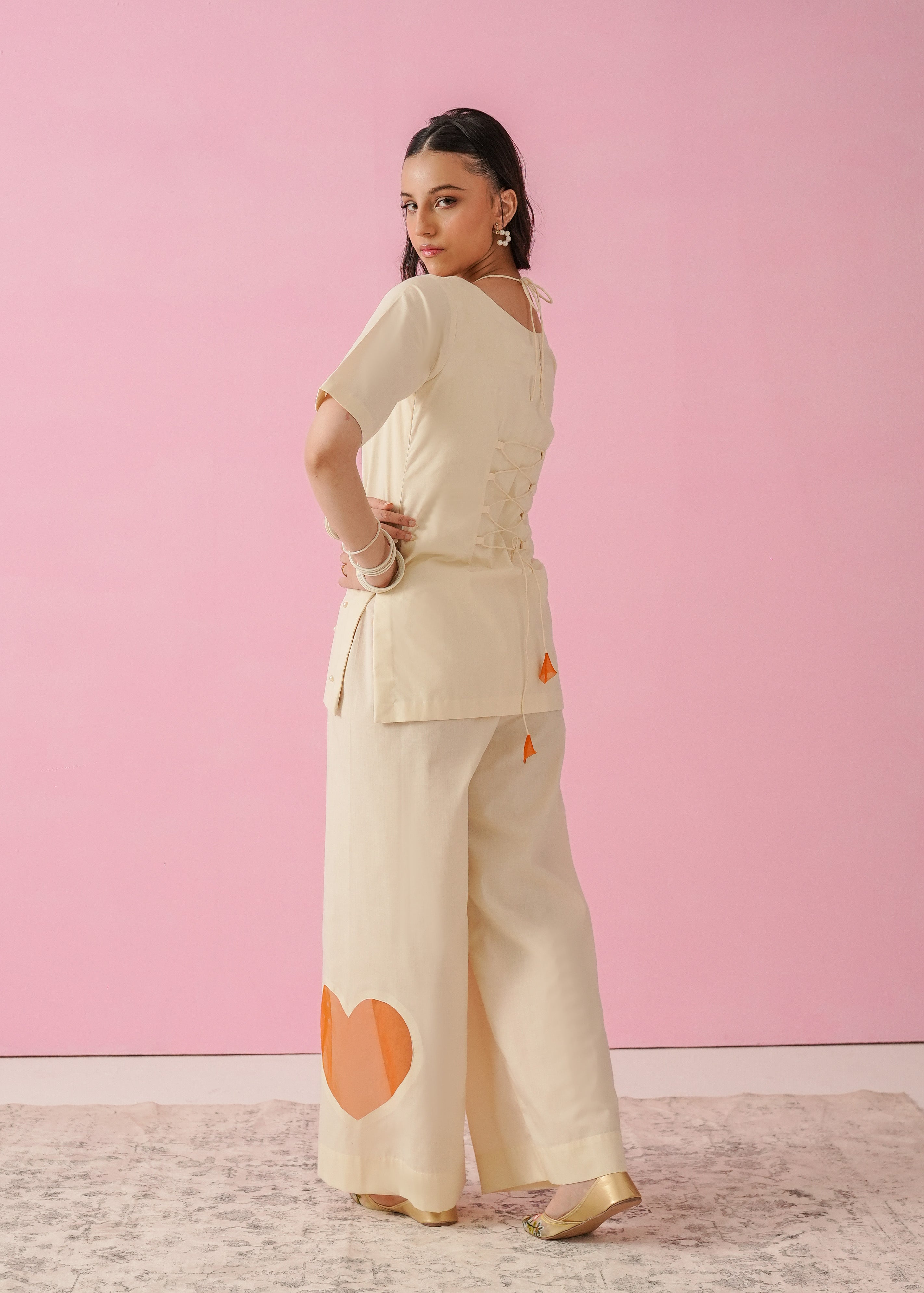 Mila Hearts - Corset Kurti Set